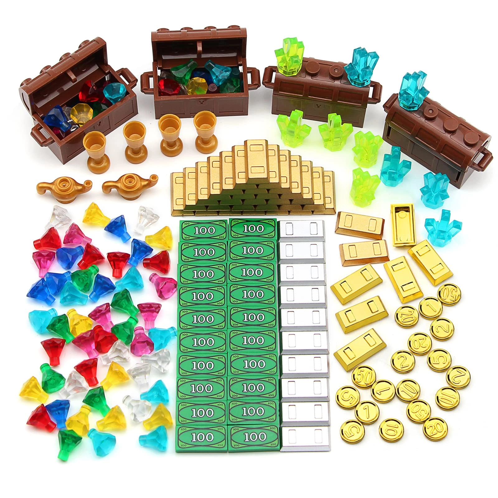 Treasure Accessories Money Building Blocks Set - Treasure 168pcs