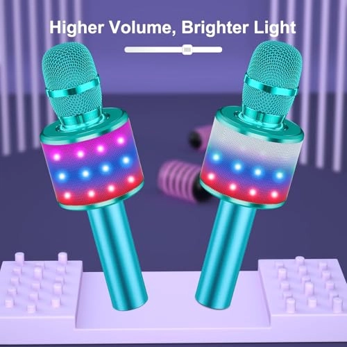 Karaoke Microphone Q78 - Bluetooth Disco Lights Echo Effect