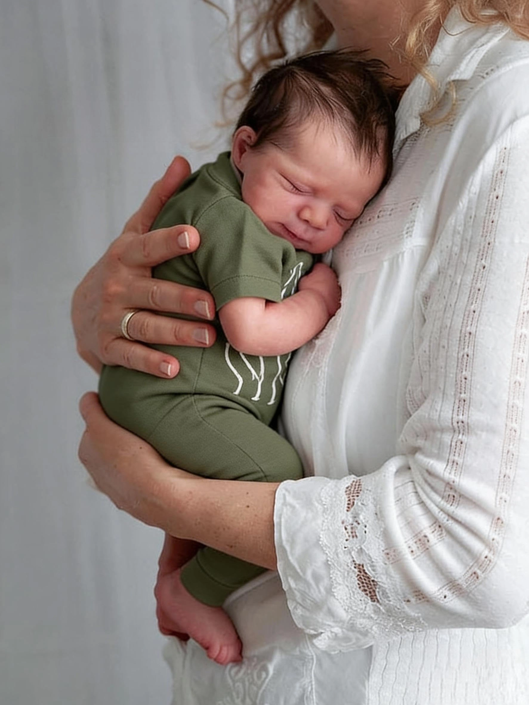 Anano Reborn Baby Doll - 18 Inch Full Silicone Vinyl Boy Ages 36 months+