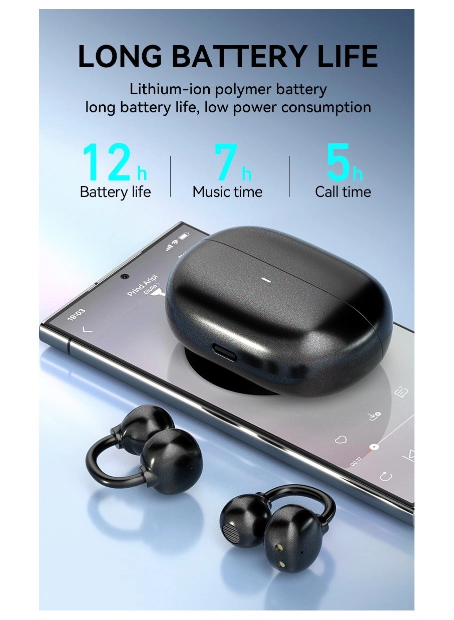 Open Ear Clip-On Earbuds Wireless Earbud