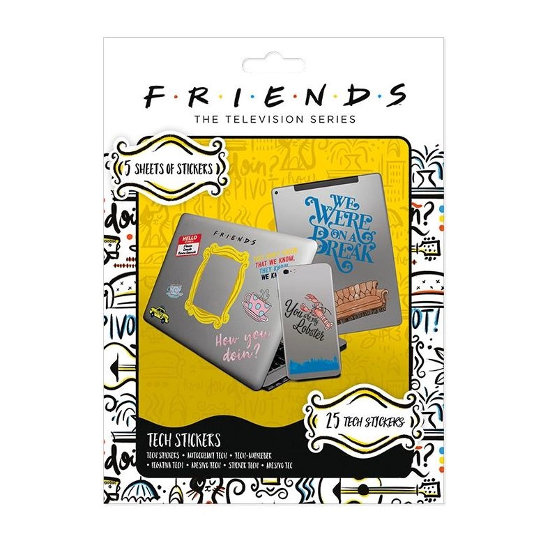 PYRAMID POSTERS Friends How You Doin' Stickers