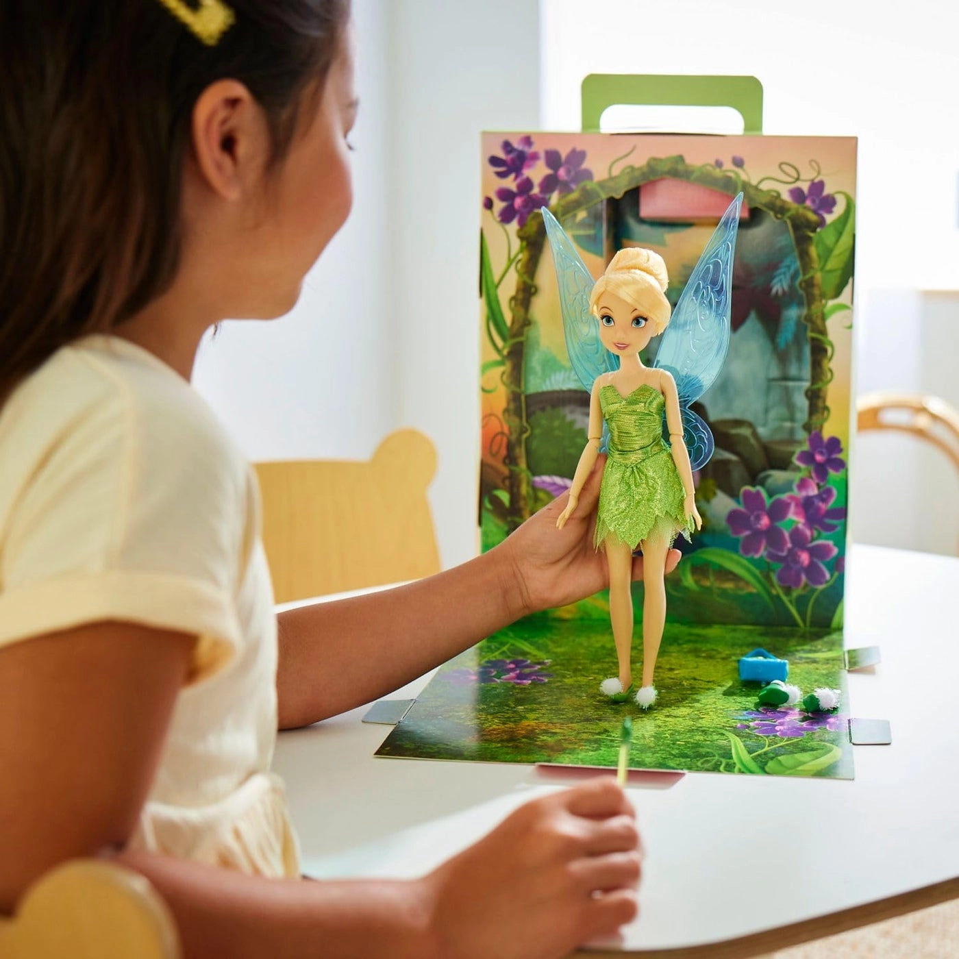 Tinker Bell Story Doll - 11 Inches Plastic Glittering Outfit Ages 3+