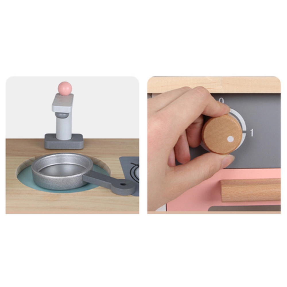 Wooden Kitchen Kids Toy Playing Set (GF-MSN21009)