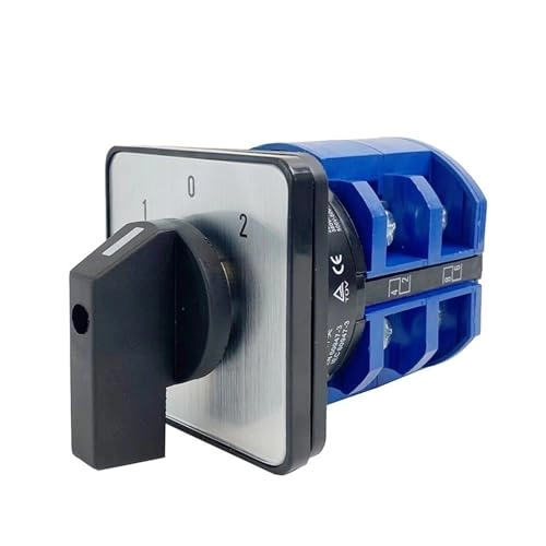 Changeover Cam Hands Rotary Switch - 63A 2 Pole 8 Terminals IP65