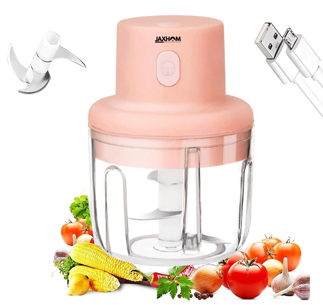 Mkt By: Aarambh Traders LLP, Gala 121, Q Building, Rajlaxmi Complex Kahler, Thane-421302 Chopper for kitchen use - 250 ML Battery Powered