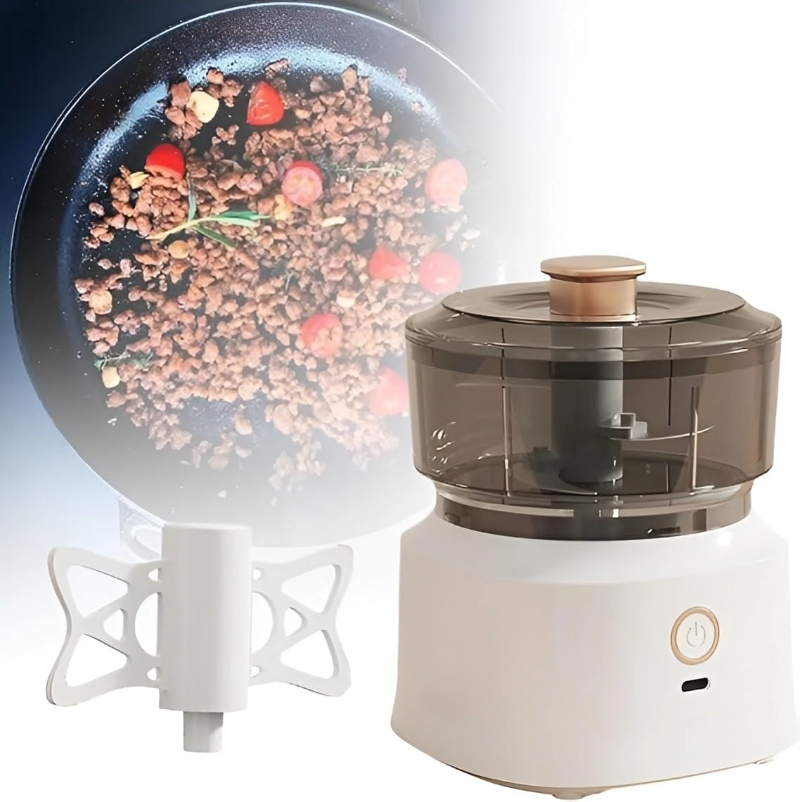 PAGALY Mini Electric Wireless USB Rechargeable Garlic Chopper - USB Rechargeable