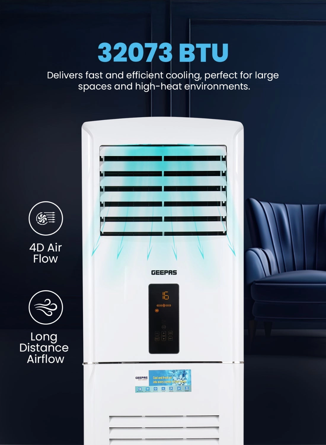 GACFS3634CA - 3 Tons Portable 32073 BTU