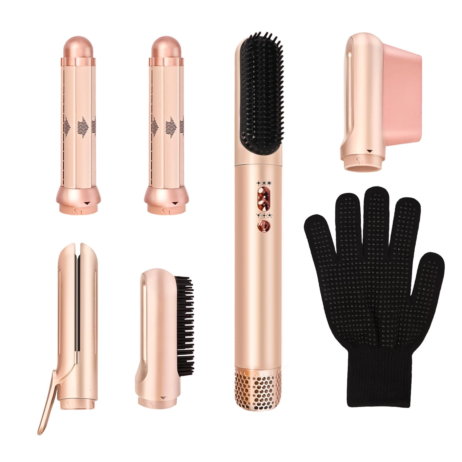 pfum 5 in 1 Curling Iron Set - Rose Gold 1200 watts
