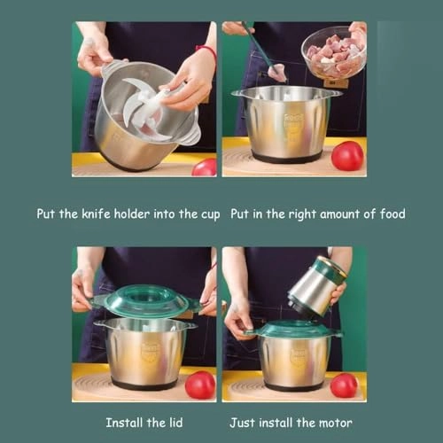 Multi-Function Electric Food Processor - 3L 800 watts