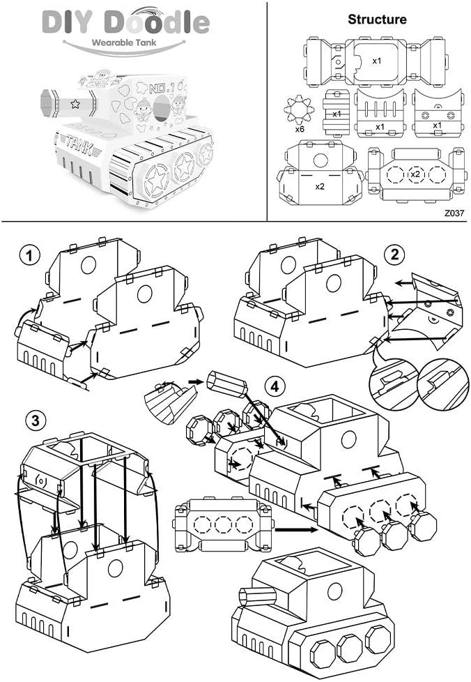 DIY Doodle Coloring Wearable Tank - 3+ years