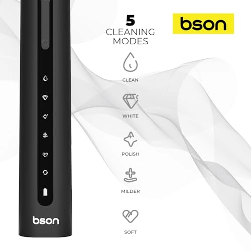 Super Sonic Toothbrush - 9X Whitening 30-Day Battery 40,000 SPM