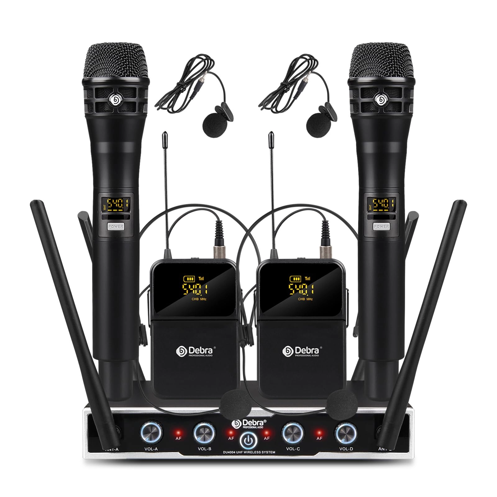 Enping Yin Peng e-commerce Co., Ltd. 2HD2LR2HT - 2 x Handheld 2 x Lavalier 2 x Headset UHF