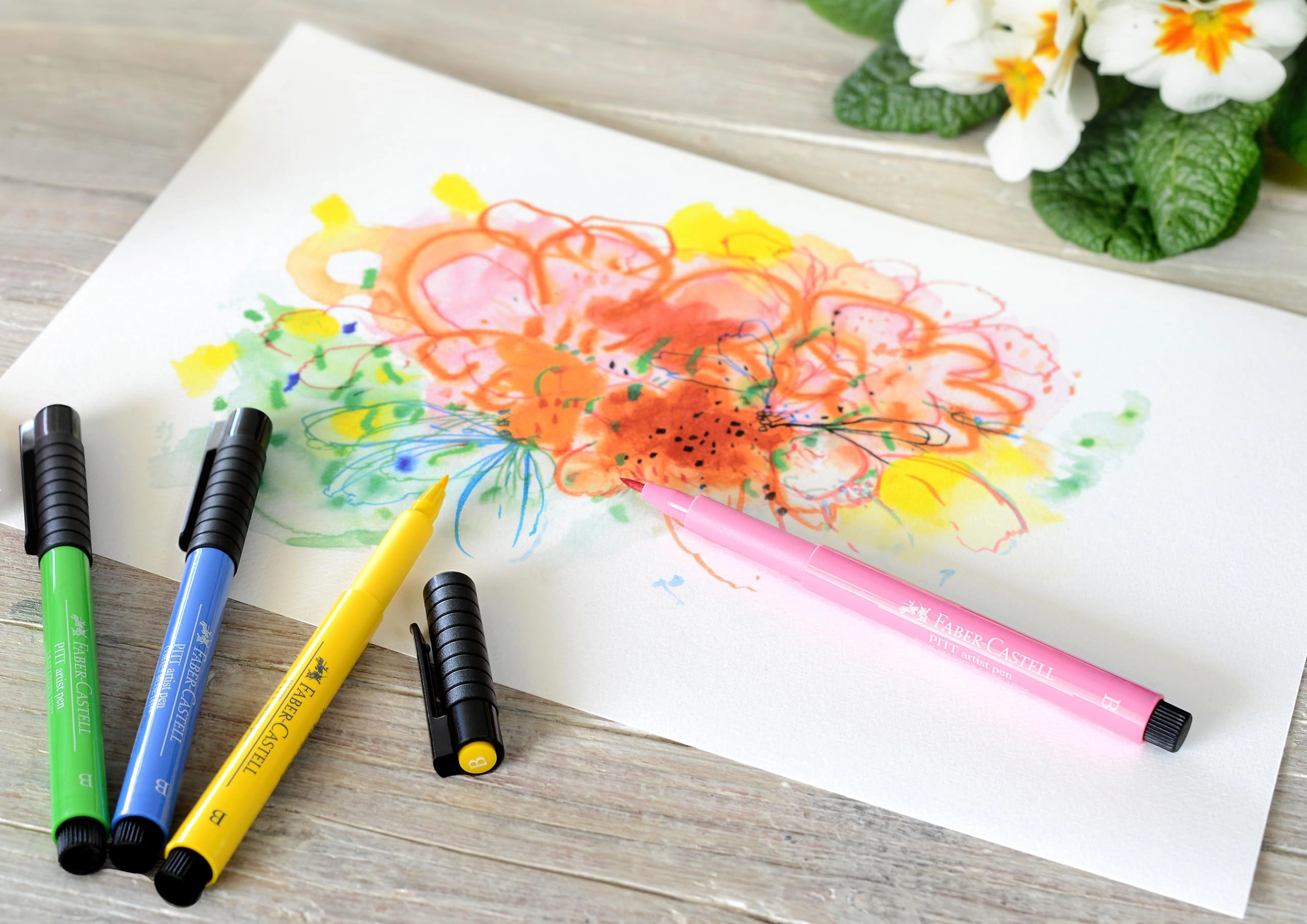 PITT Artist - 6 Pieces Assorted Ink Color