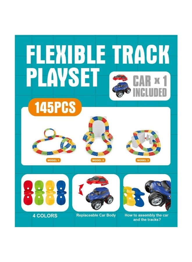 Flexible Track Playset - 145 Piece
