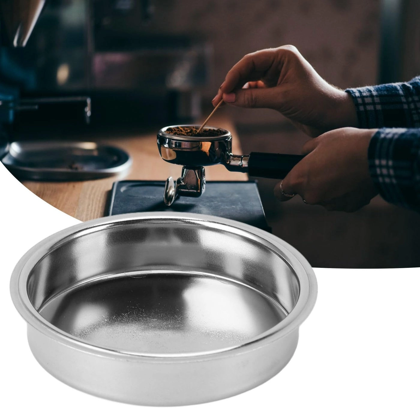 Espresso Machine Blind Filter - 51mm Stainless Steel
