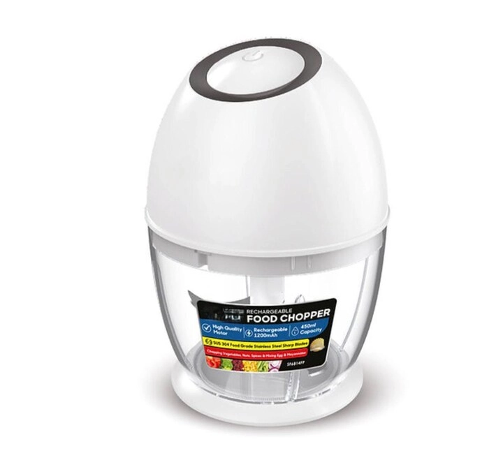 Kitchen Desk Rechargeable Food Chopper - 450ml Cordless