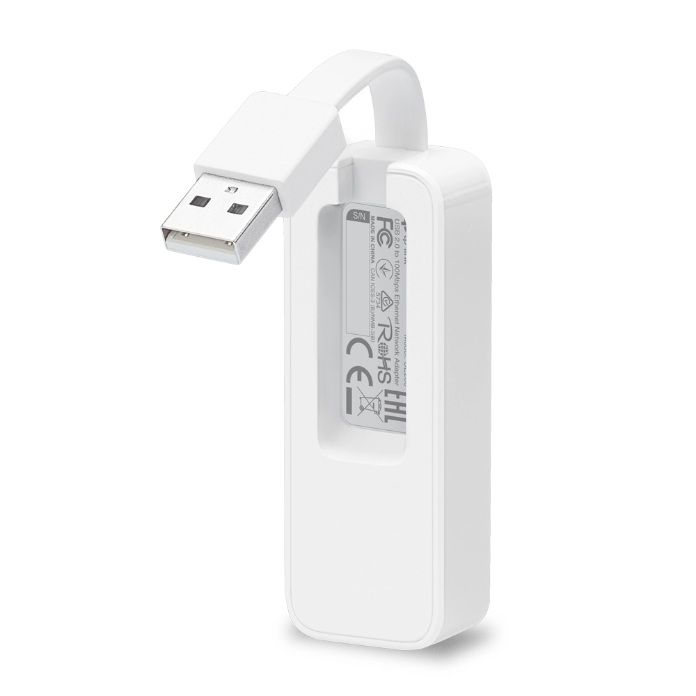UE200 - USB 2.0 100Mbps Ethernet White