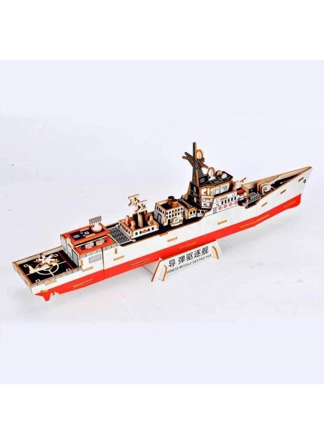 JG052D Destroyer - Three-dimensional Laser Cutting Wooden