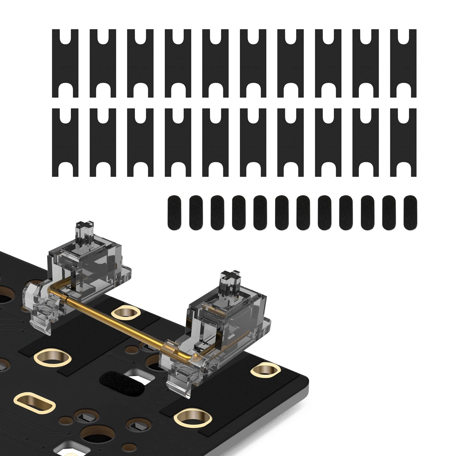 YIMAGUJRX Keyboard PCB Stabilizer Switch - 20Pcs 12Pcs