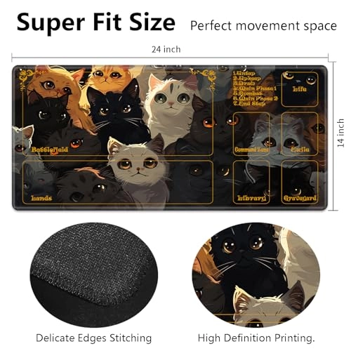 MTG Playmat Rubber Gaming Mouse Pad - 60.96x35.56 cm