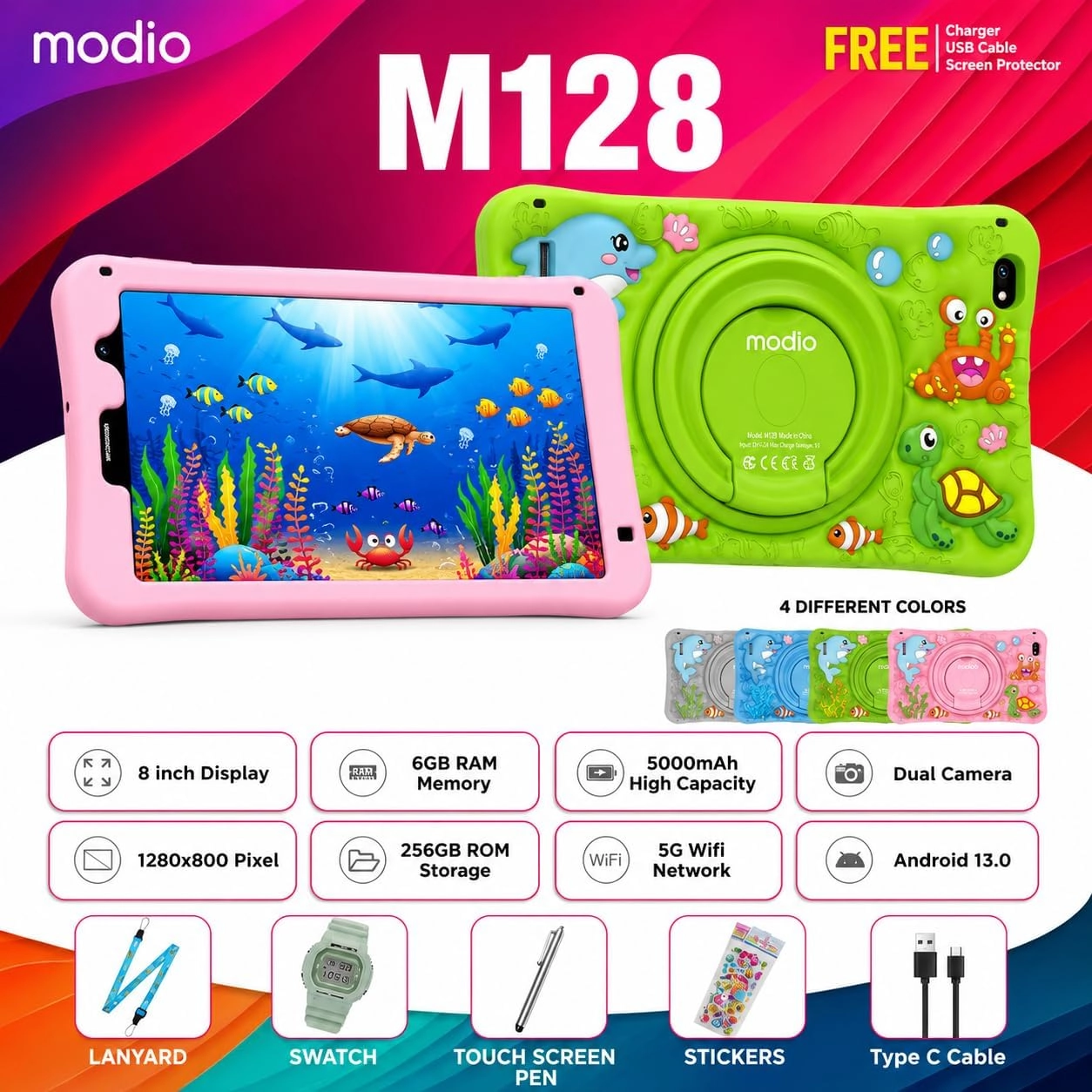 M128 Tablet 8" 5G 6GB RAM 256GB