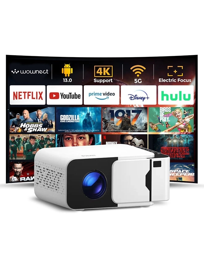 Wownect Mini Projector T5 T5 Mini Projector 150 ANSI lumens