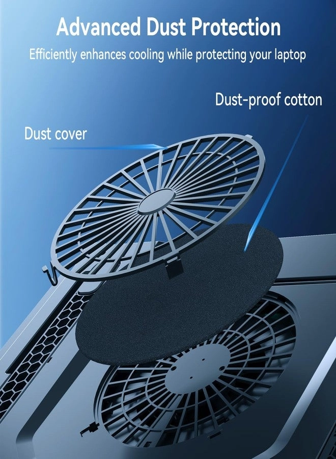Ultra Slim Laptop Cooling Pad - 2 10-15.6 Inch