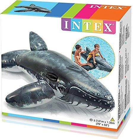Blue Whale Inflatable Ride-On - 168 x 140 cm 2+
