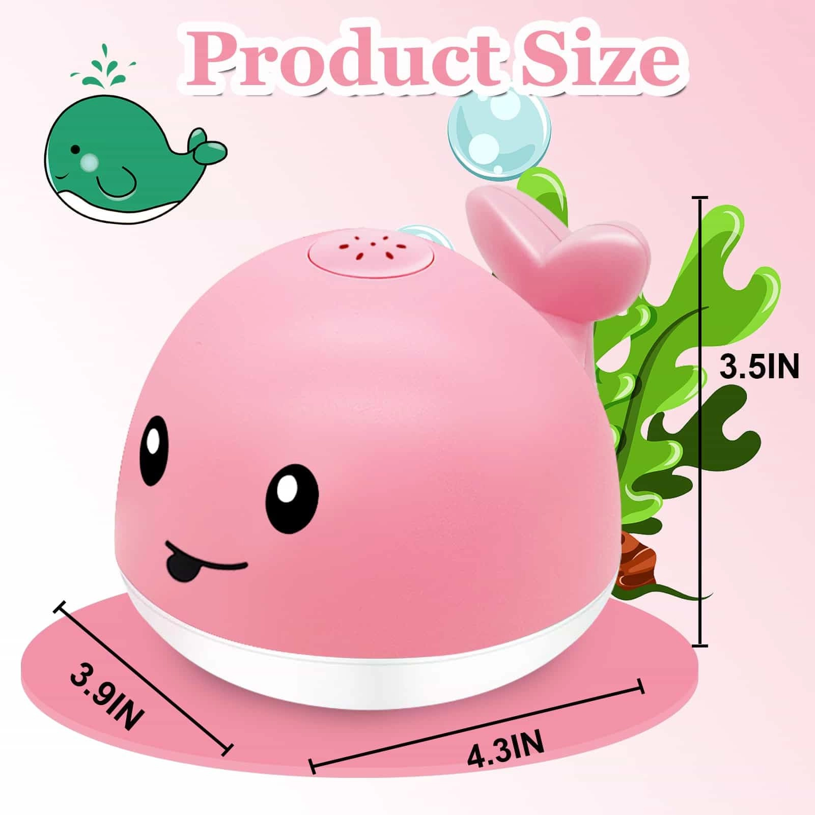 Whale Water Spray - 5 inches Rechargeable Automatic