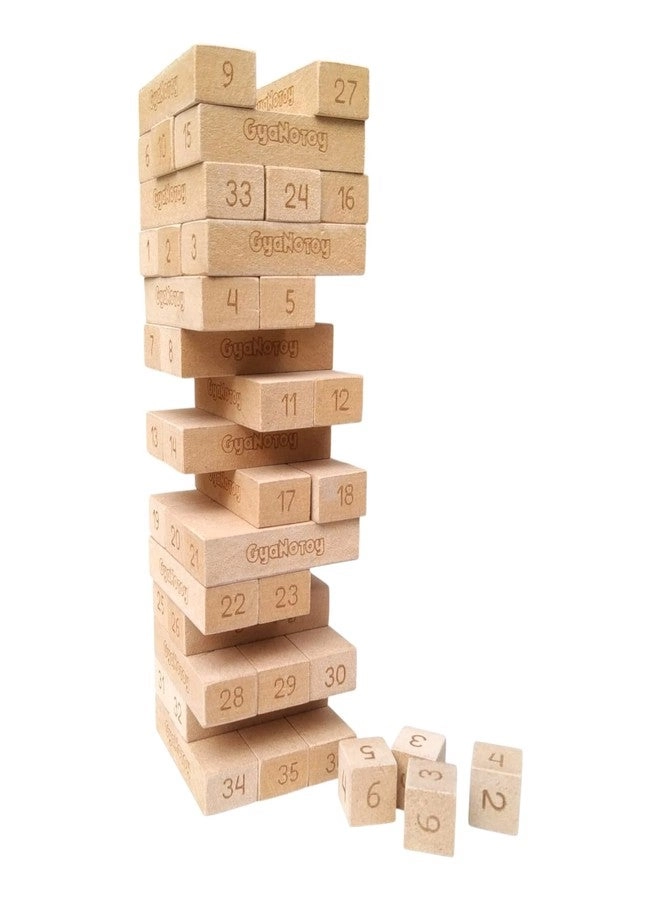 Wooden Mini Tumbling Tower Game - 5 Years+ 36 pieces