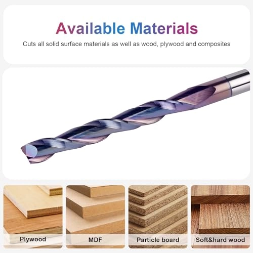 Spiral Router Bits - 1/4 inch 1/4 inch