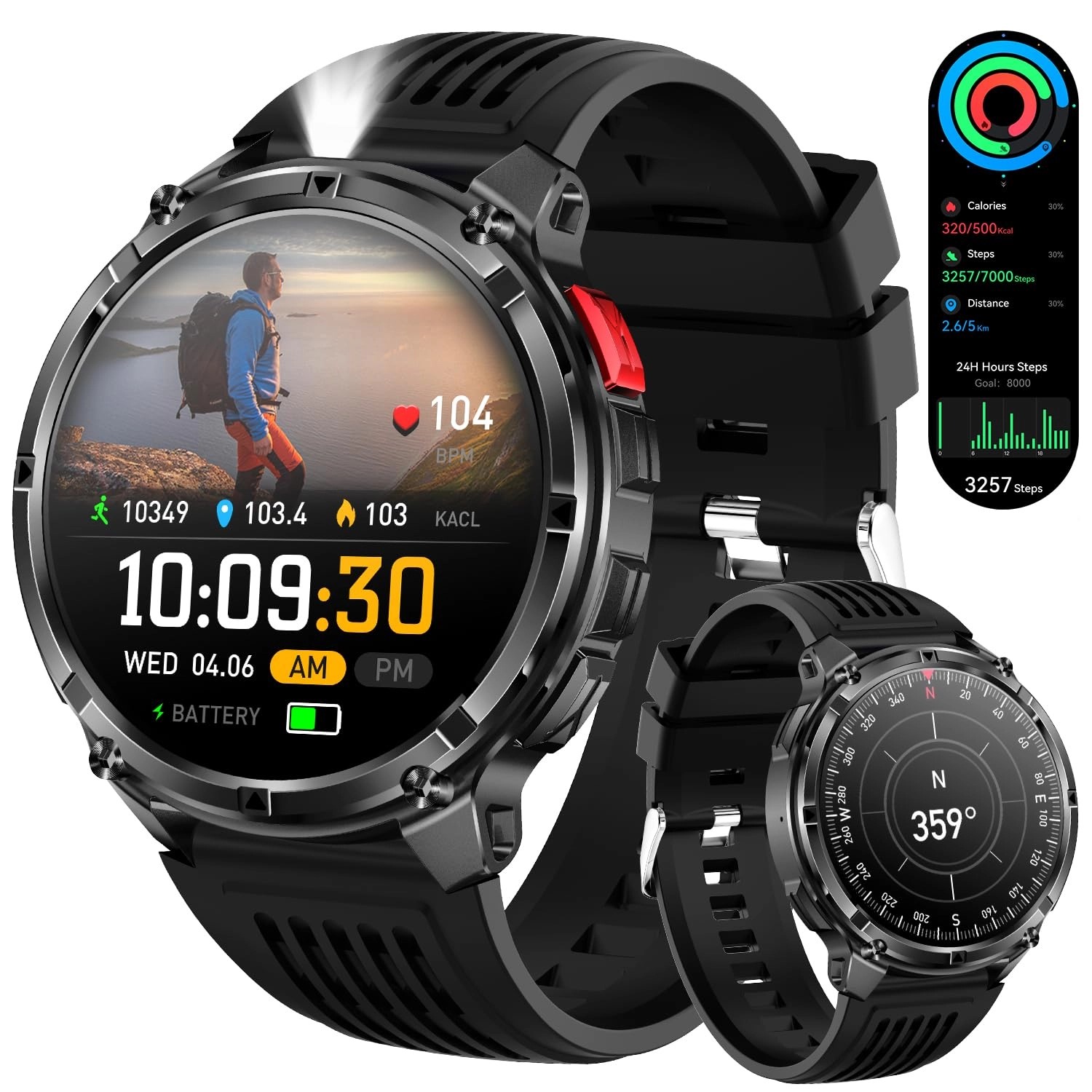 Rugged Military Smart Watch