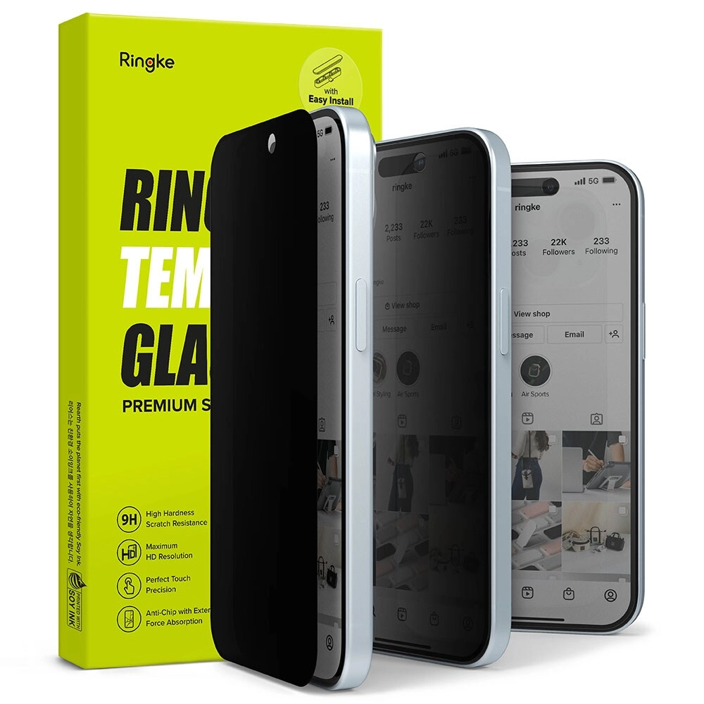 Ringke Privacy Tempered Glass Screen Protector for iPhone 15