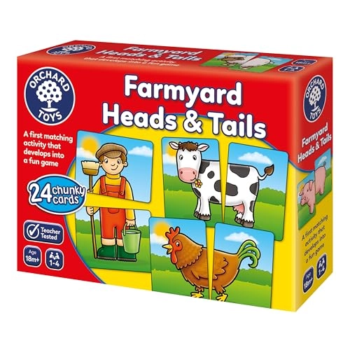 Farmyard Heads & Tails - 18 Months+ 24 pieces