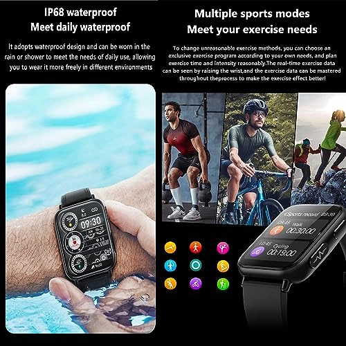 Blood Glucose Smart Watch - ECG HRV 20 Sports Modes