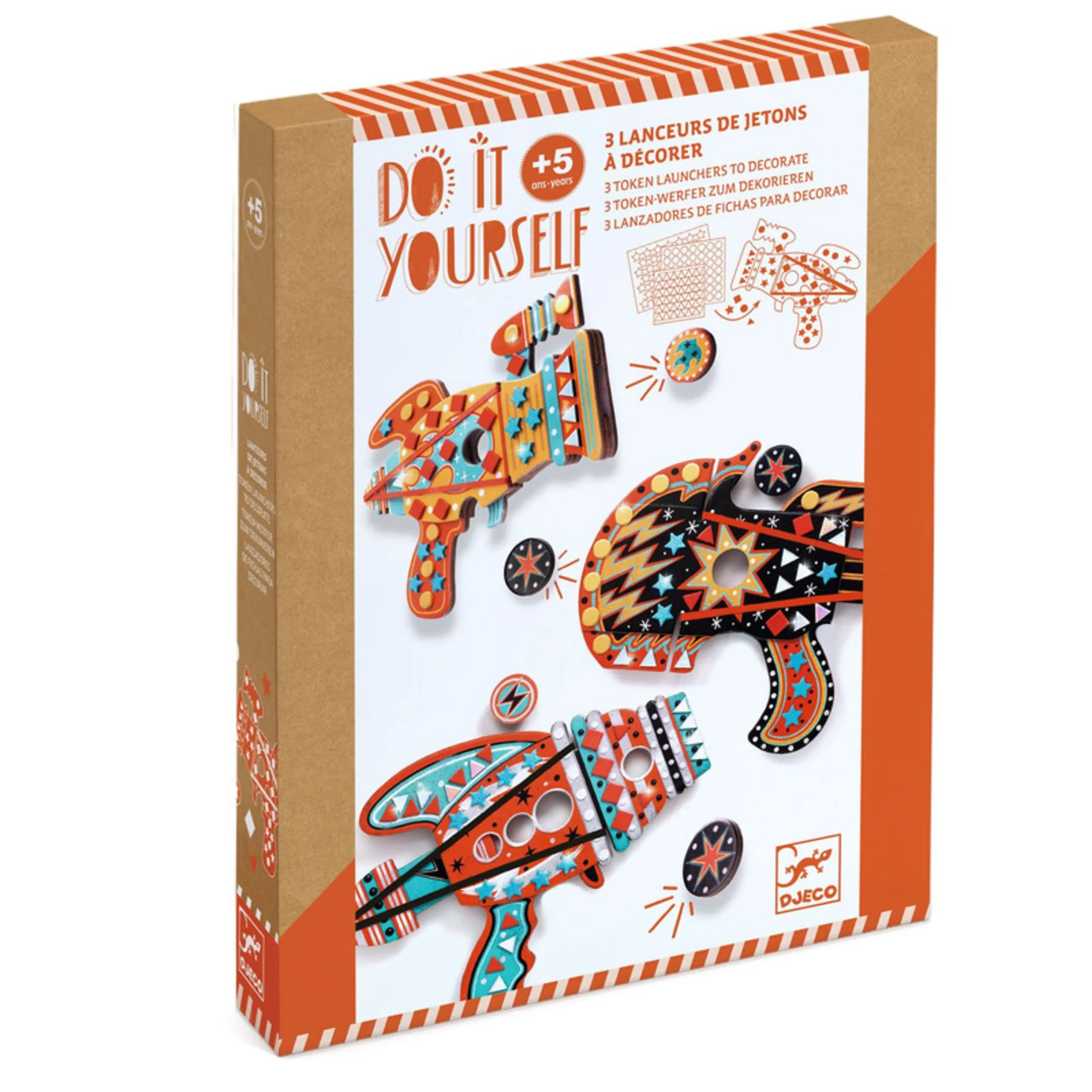 DJECO Do It Yourself - Kosmik - 3 launchers 5 years+