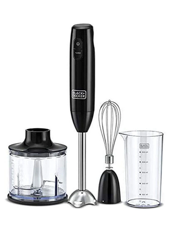 Black & Decker HB600-B5 - 3 In 1 Hand Blender Chopper set Black