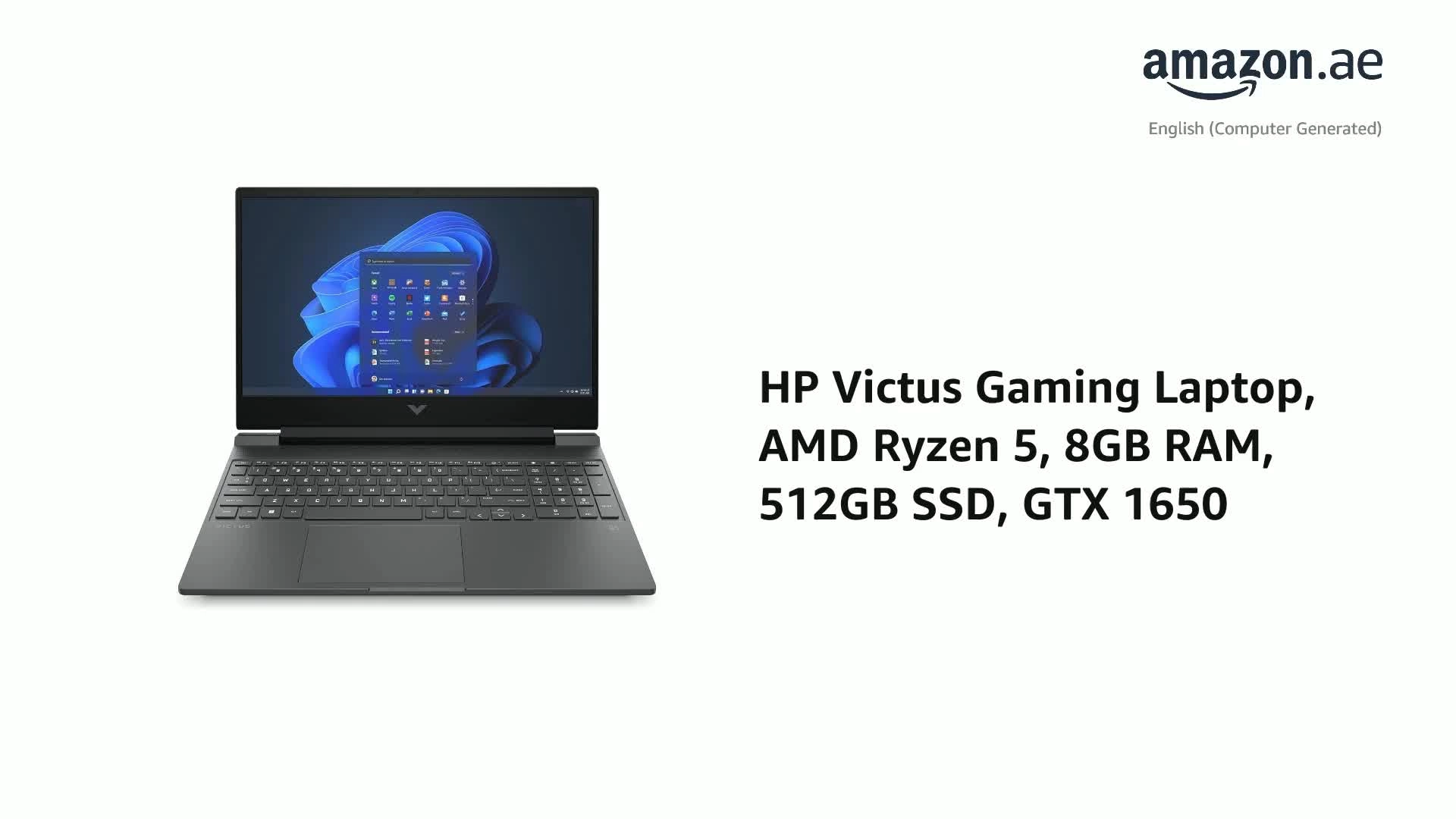 Victus 15-fb0038ne - 15.6'' Ryzen 5 5600H 8GB DDR4 512GB SSD