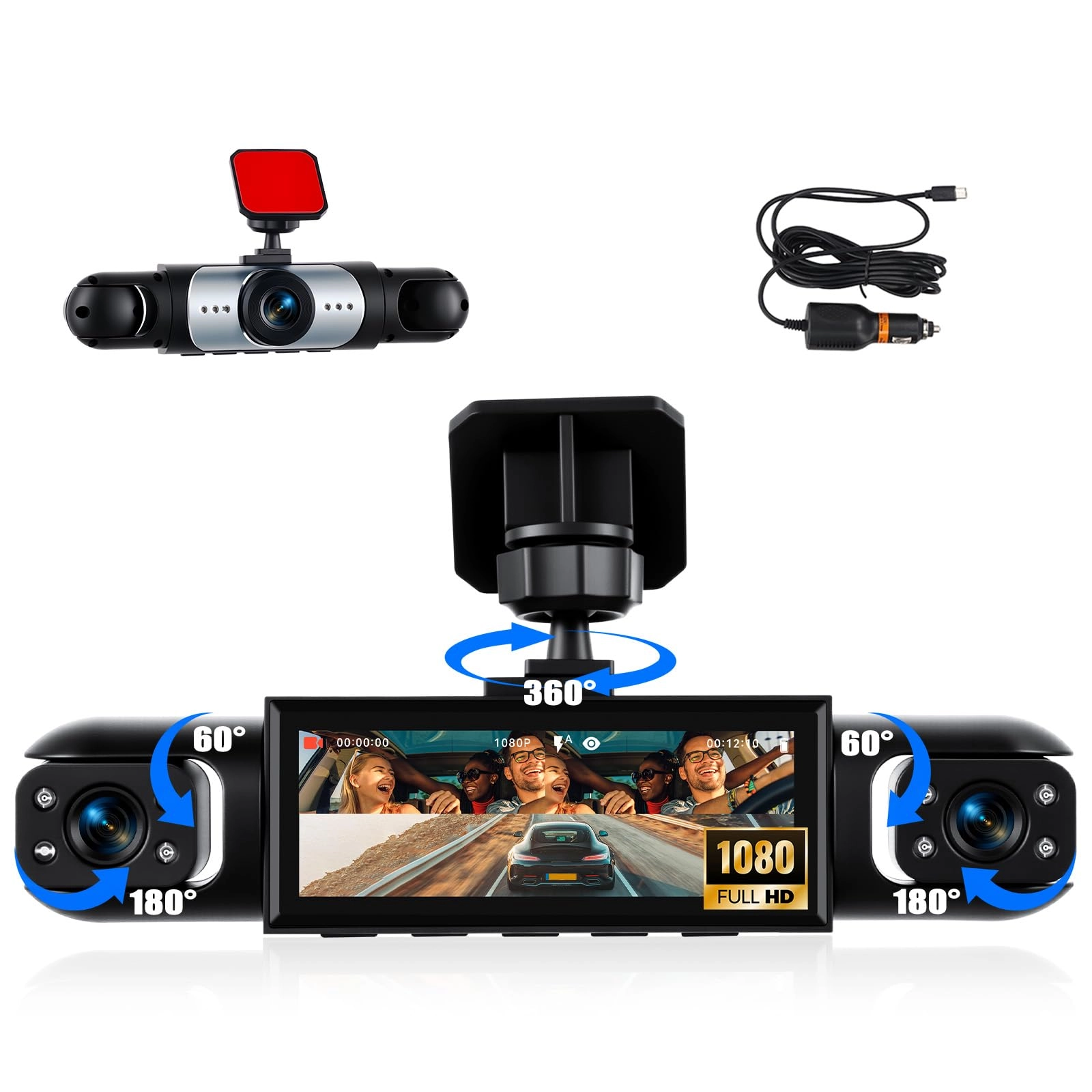 CAMECHO Dash Cam - 1080P 30FPS