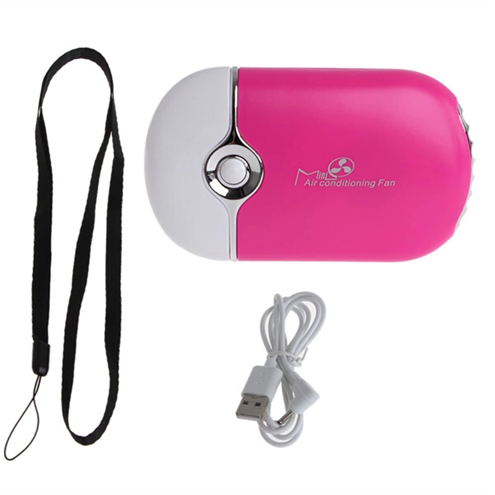 HGTEGH7 Mini Portable Hand Held Desk Air Conditioner - 400mA 5V Pink