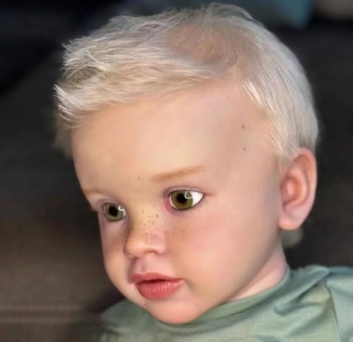 Pippa Reborn Baby Doll - 26 inch Cotton Vinyl Hand-rooted Curly Hair Ages 3+