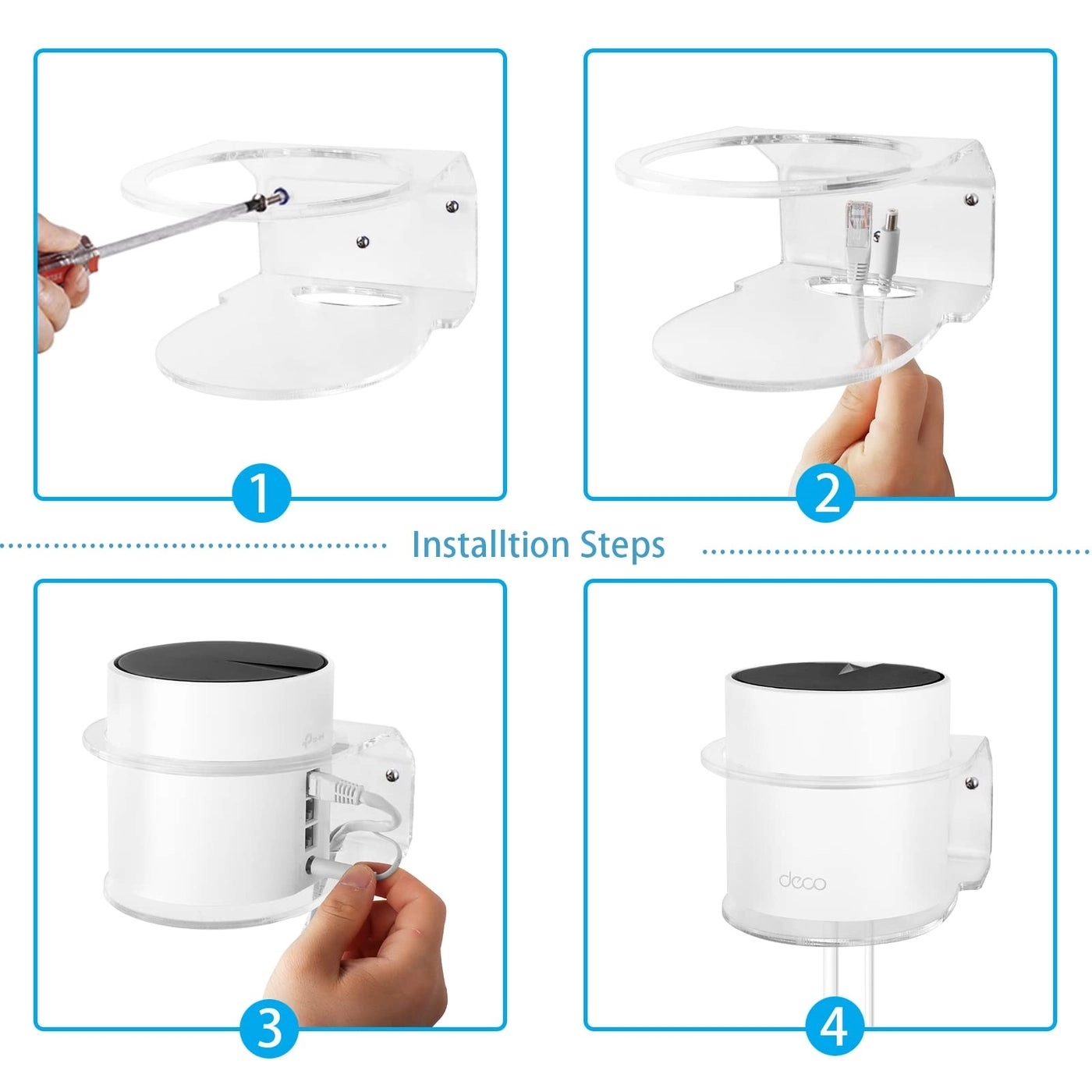 Wall Mount for TP-Link Deco X55 - 2 Pack Deco X55 X20 X60 X68