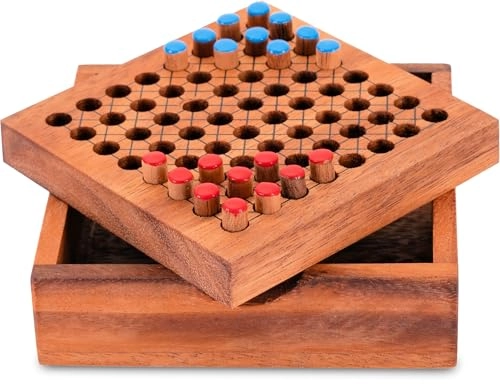 Halma - Travel Mini Wooden Box