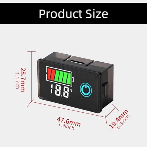 Digital Voltage Battery Meter