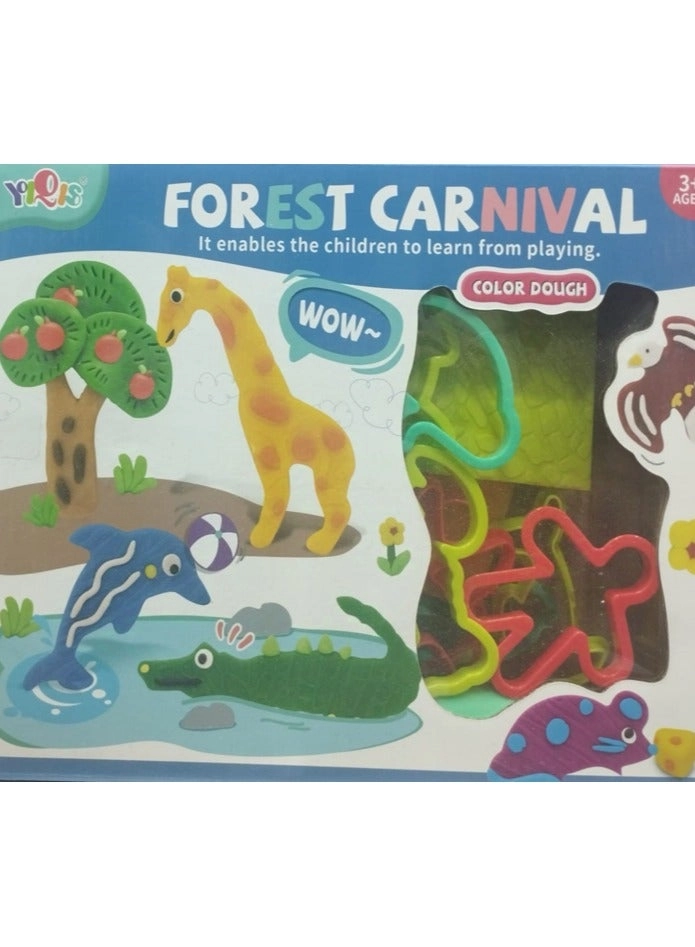 TOY GARDEN Forest Carnival Color Dough Playset - 3+ years