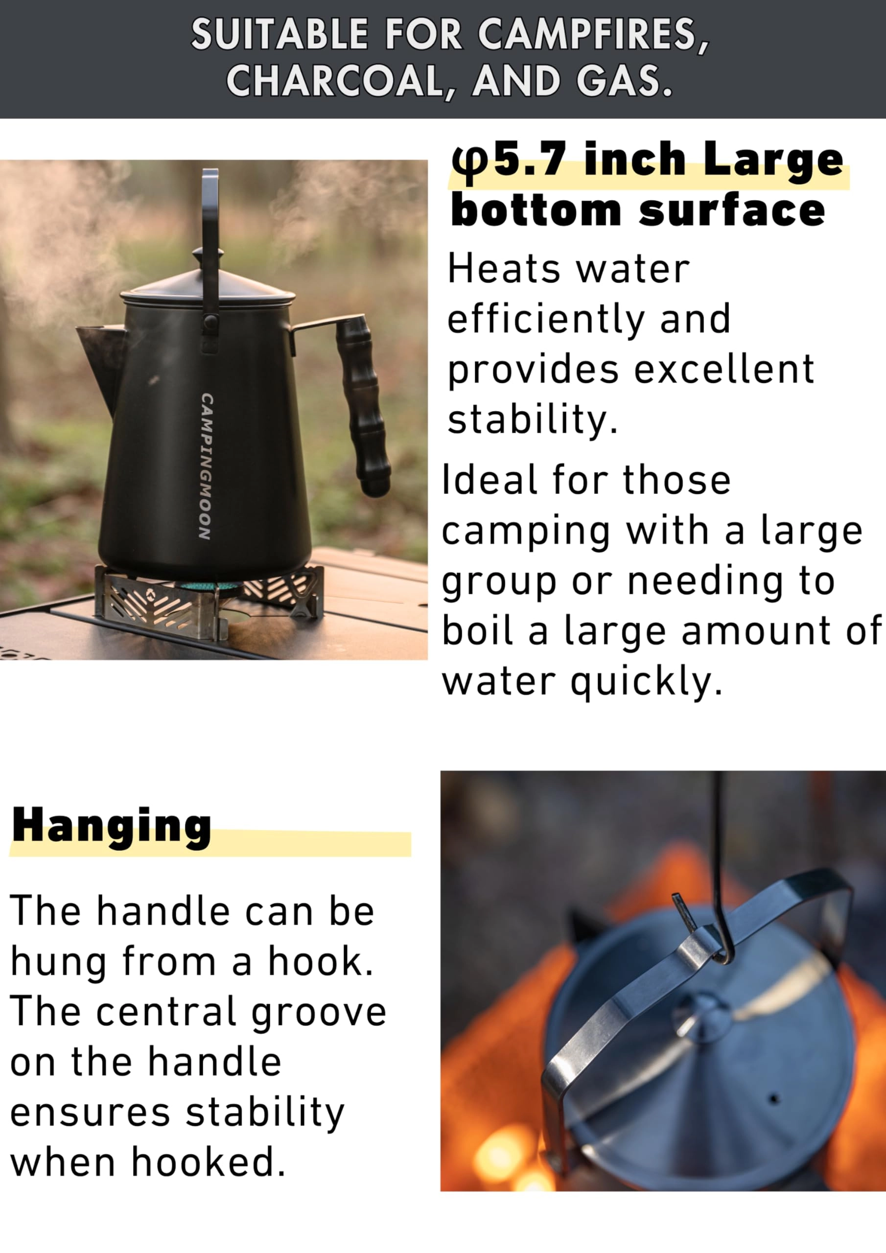 Campfire Kettle - 1.5L