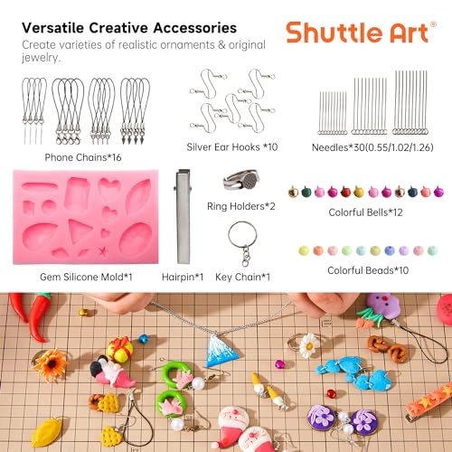 Polymer Clay Kit - 50 Colors 19 Carving Tools