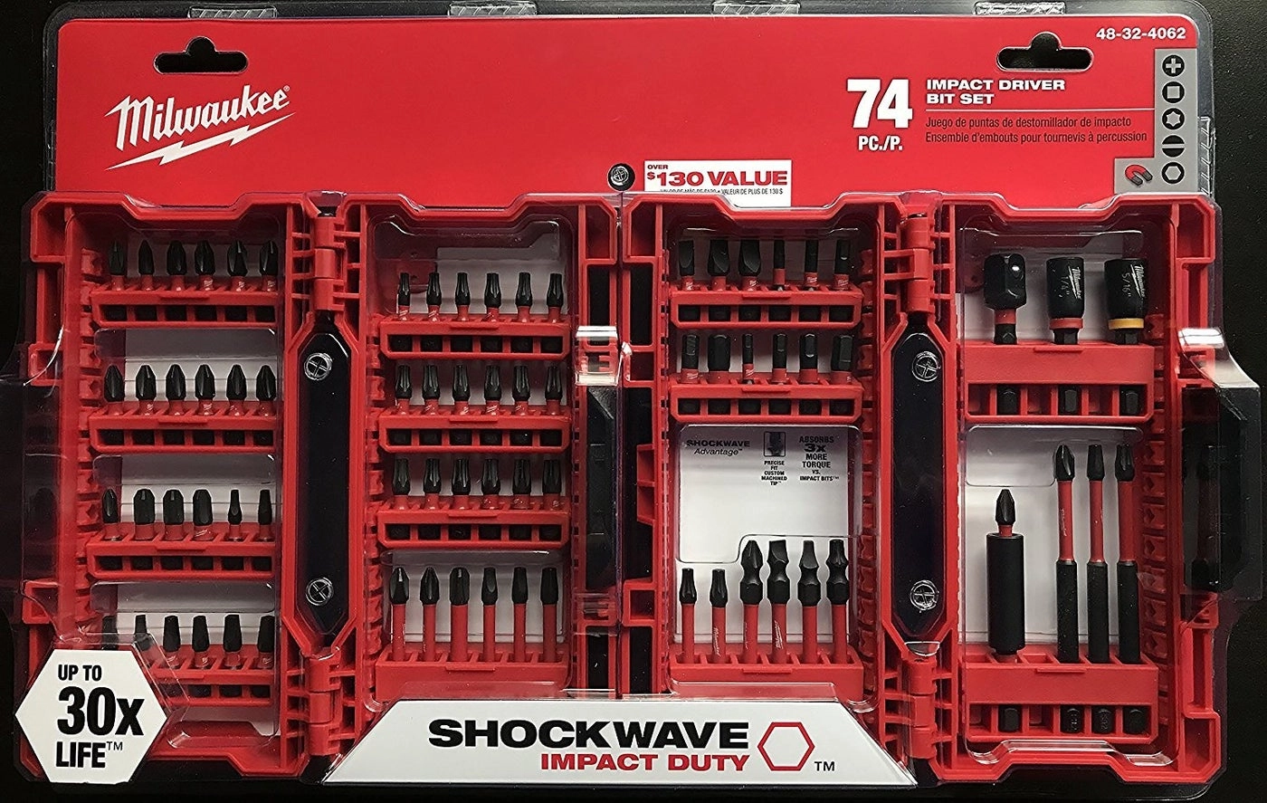 Shockwave Impact Driver Bit Set - 74 Piece