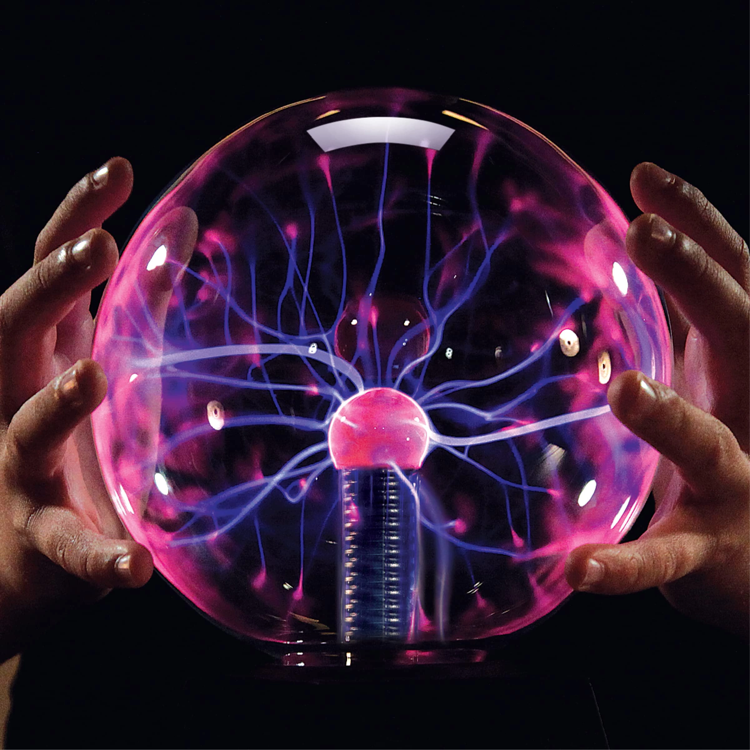 Plasma Globe - Touch & Sound Sensitive White