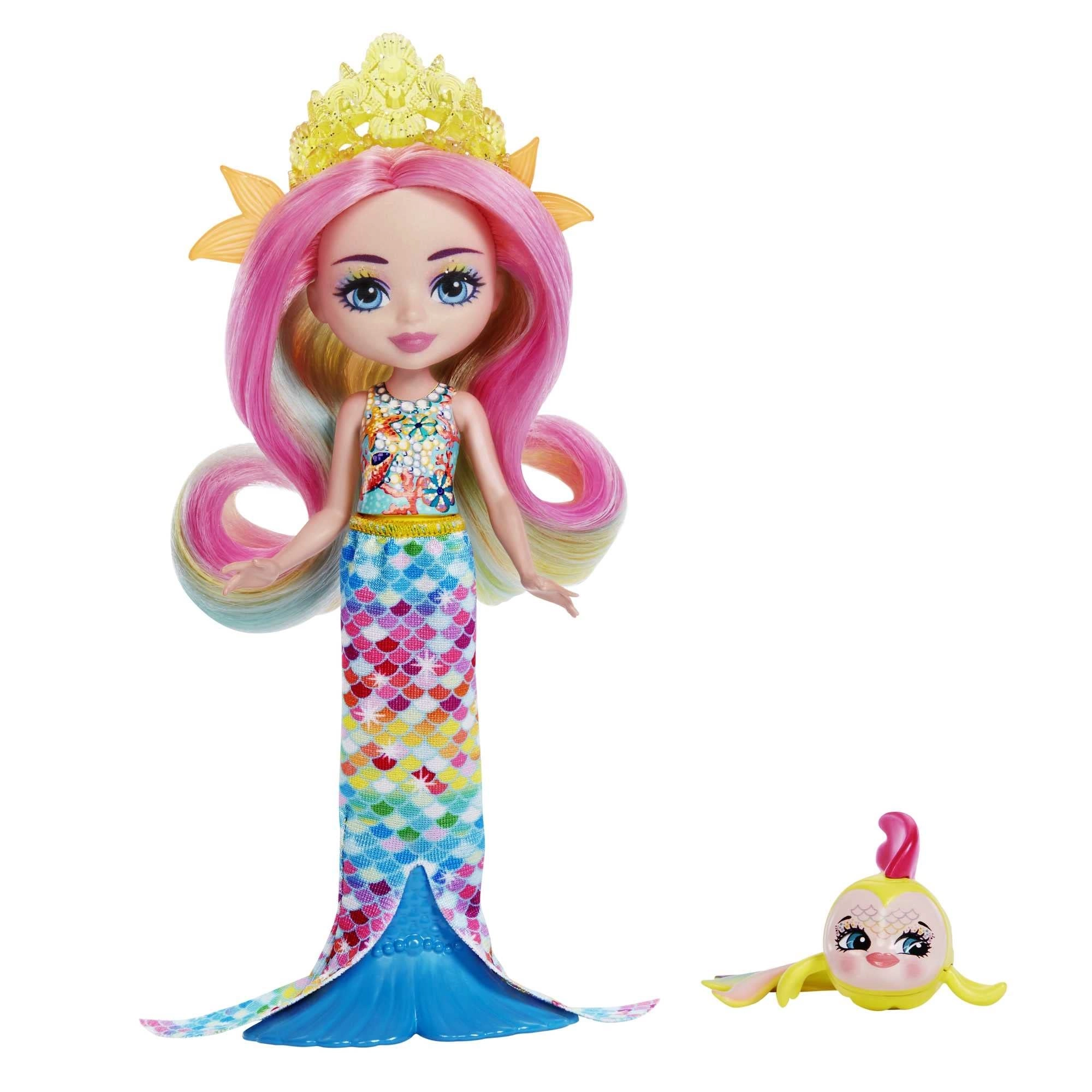 Mattel Radia Rainbow-Fish Doll - 15.2 cm with Flo